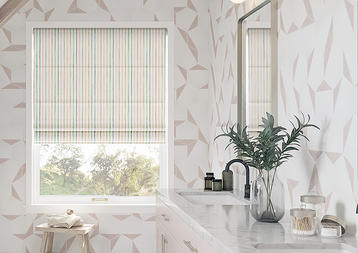 Vintage Stripe, Pastels - Roman Blind - Image 3